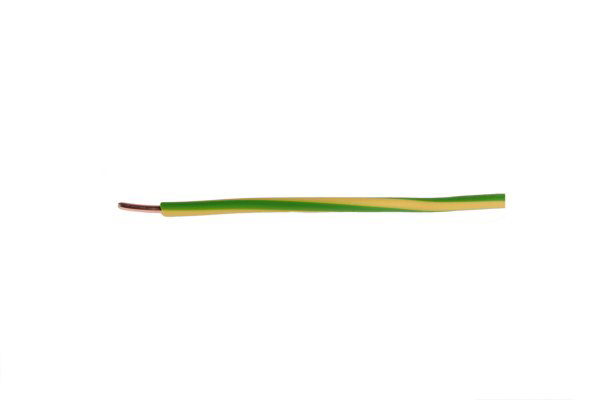 VD 0,75mm2 H05V2-U 90° massief geel groen/m