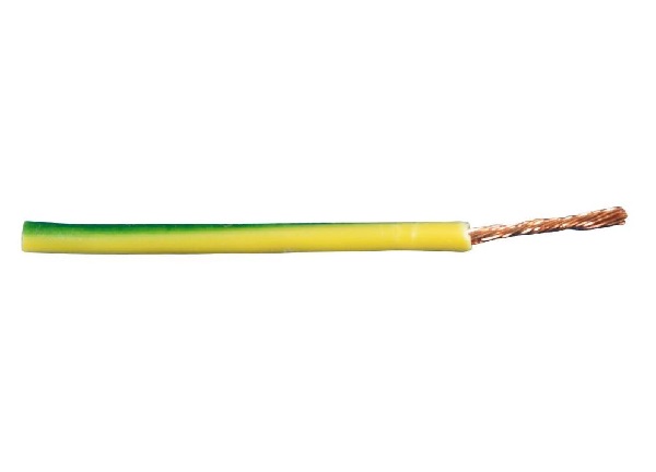 VD-S soepel montagesnoer H07V-K 6,0mm2 geel-groen /100m