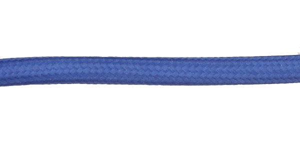 FL stofkabel 2x0,75mm2 mat per meter marineblauw