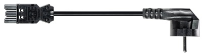 Wieland GST18-3 netsnoer 2,0m 3x1,5mm2 Eca zwart
