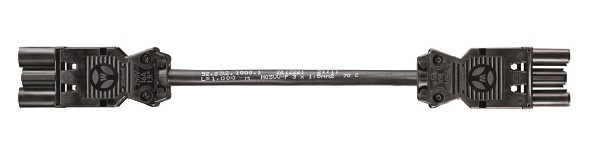 Wieland GST18-3 koppelsnoer 1,0m 3x1,5mm2 Eca zwart