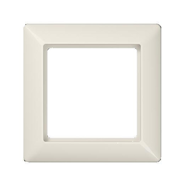 Jung AS500 opbouwrand 1voudig wit (creme) met afdekraam AS581