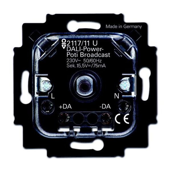 Busch&Jaeger Dali regelaar (potmeter) 2117 11 U met ingebouwde 230V netvoeding
