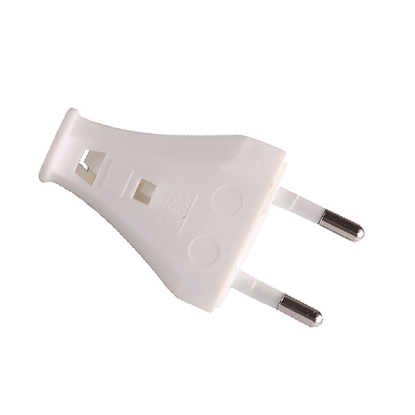 Kaiser eurostekker klapstekker plat zonder randaarde wit
uitsluitend voor H03VV-F 2x0,75mm2 met krimp bevestiging voor de draden, speciale tang nodig, zie accessoires
