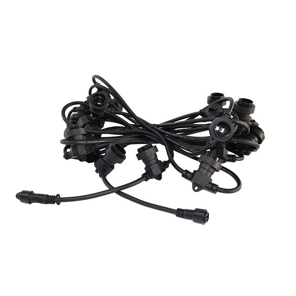 Tronix 585-126 gemonteerde prikkabel 20m 40 fitting E27 2000W IP44