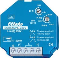 Eltako EUD61NPL-230V inbouwdimmer universeel met druktoets te bedienen
