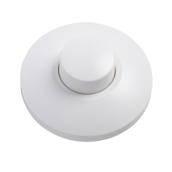 EcoDim.09 (W) vloerdimmer 0-50W voor dimbare LED's, gloeilampen, 230V halogeenlampen en 12V halogeenlampen met elektronische trafo wit