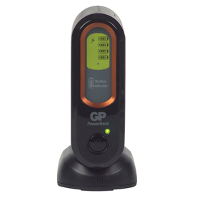 GP powerbank V600D met 4x AA R03 oplaadbaar 2700mA
batterijlader compleet met 4 penlite AA R03