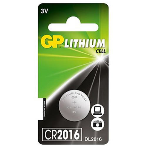 GP batterij CR2016 lithium 3V