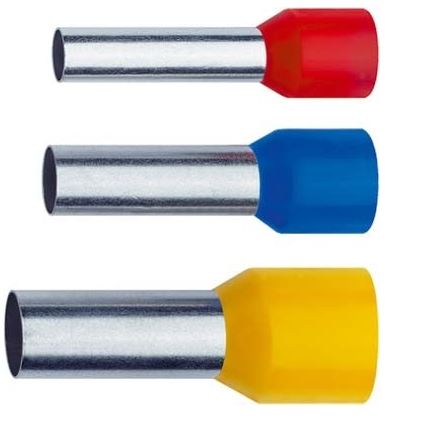 Adereindhuls 6,0mm2 zwart geisoleerd lengte 12mm ( totaal 20mm) zakje 100