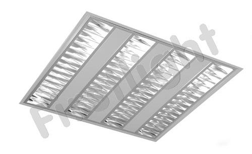MacBright AL900 inbouwarmatuur T5 MAT 1x54W met plat 3 polig chassisdeel male mat
