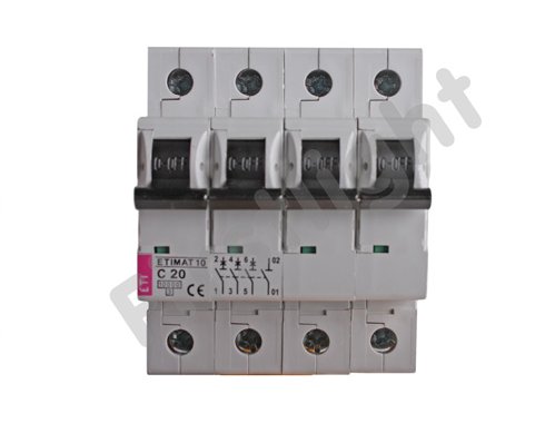 Eti Etimat 10 Installatie Automaat 3p N 25a C 10ka 4 Mod First Light